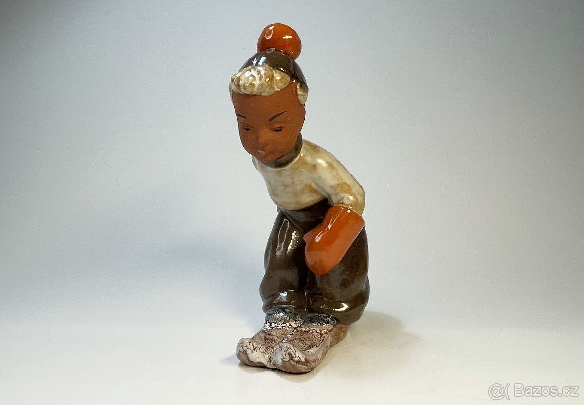 Keramické sošky - lyžiari - 6