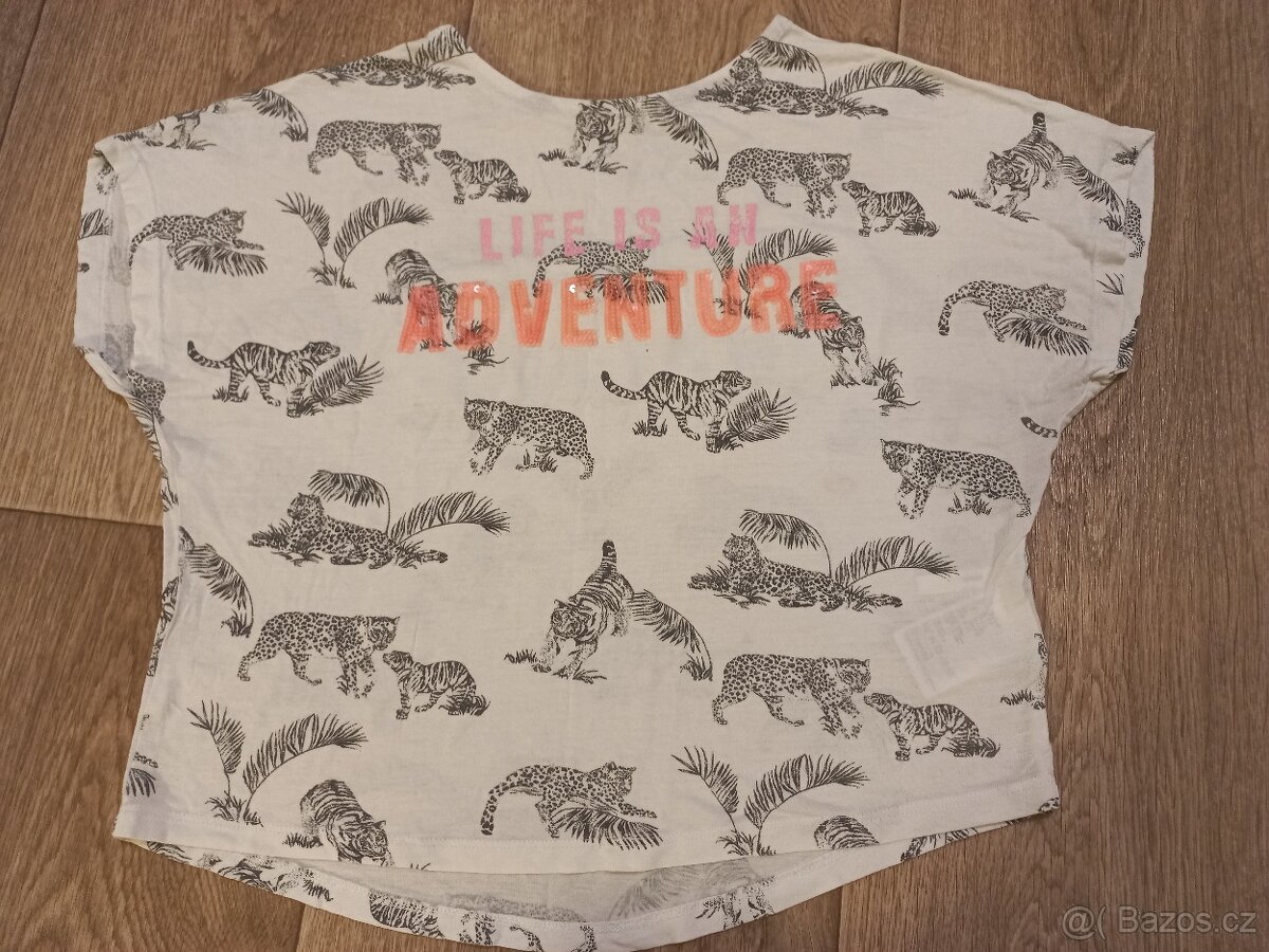 3x Legíny, džínové legíny, vel.12-14 let +3x triko zdarma - 6