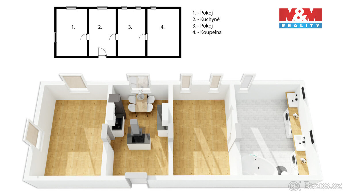 Pronájem rodinného domu, 100 m², Trutnov, ul. Mentzlova - 6
