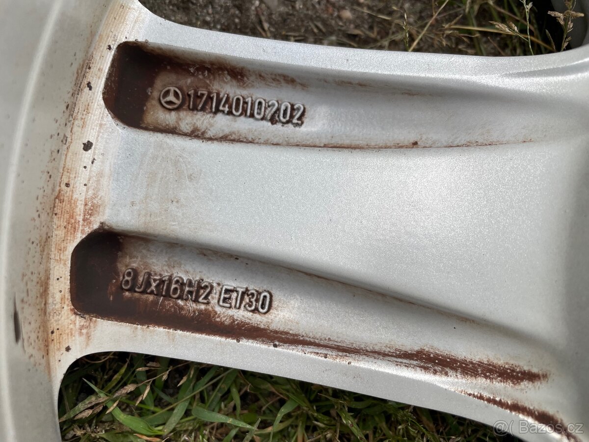 Mercedes ALU kola 5x112 16”+ letní pneu dvourozměr - 6