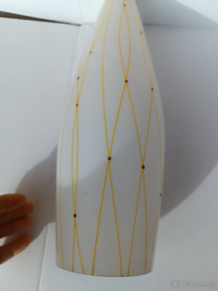 Staré stínidlo tvar doutník - dekor ART DECO - 6