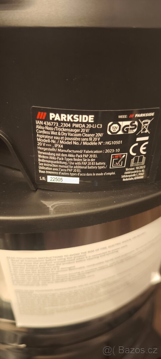 Aku vysavač parkside - 6