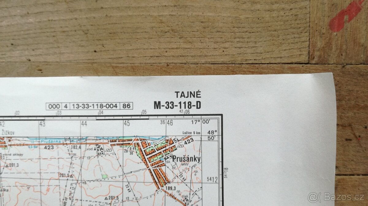 Prodám staré vojenské mapy ČSSR (1:100 000) - 6