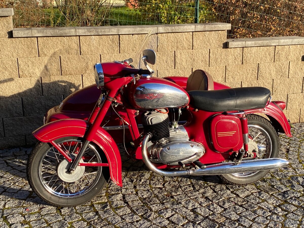 Jawa 250 panelka , Velorex sidecar - 6