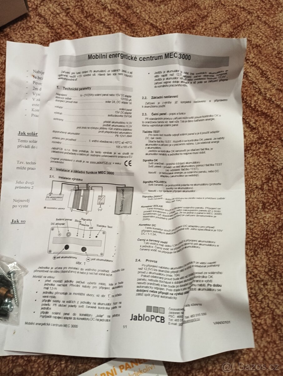 Mobilní napájeci centrum,dobíjení PB akumulátorů z solárního - 6