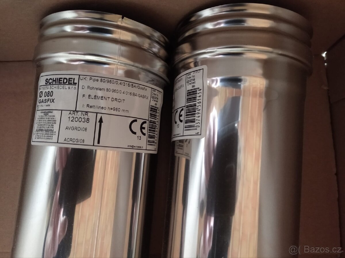 Díly (příslušenství) komínů Schiedel a stabilizační tyče - 6