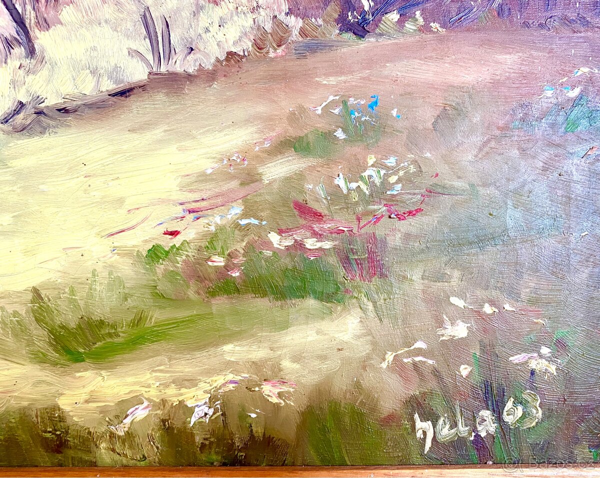 Starý obraz, olejomalba - 6