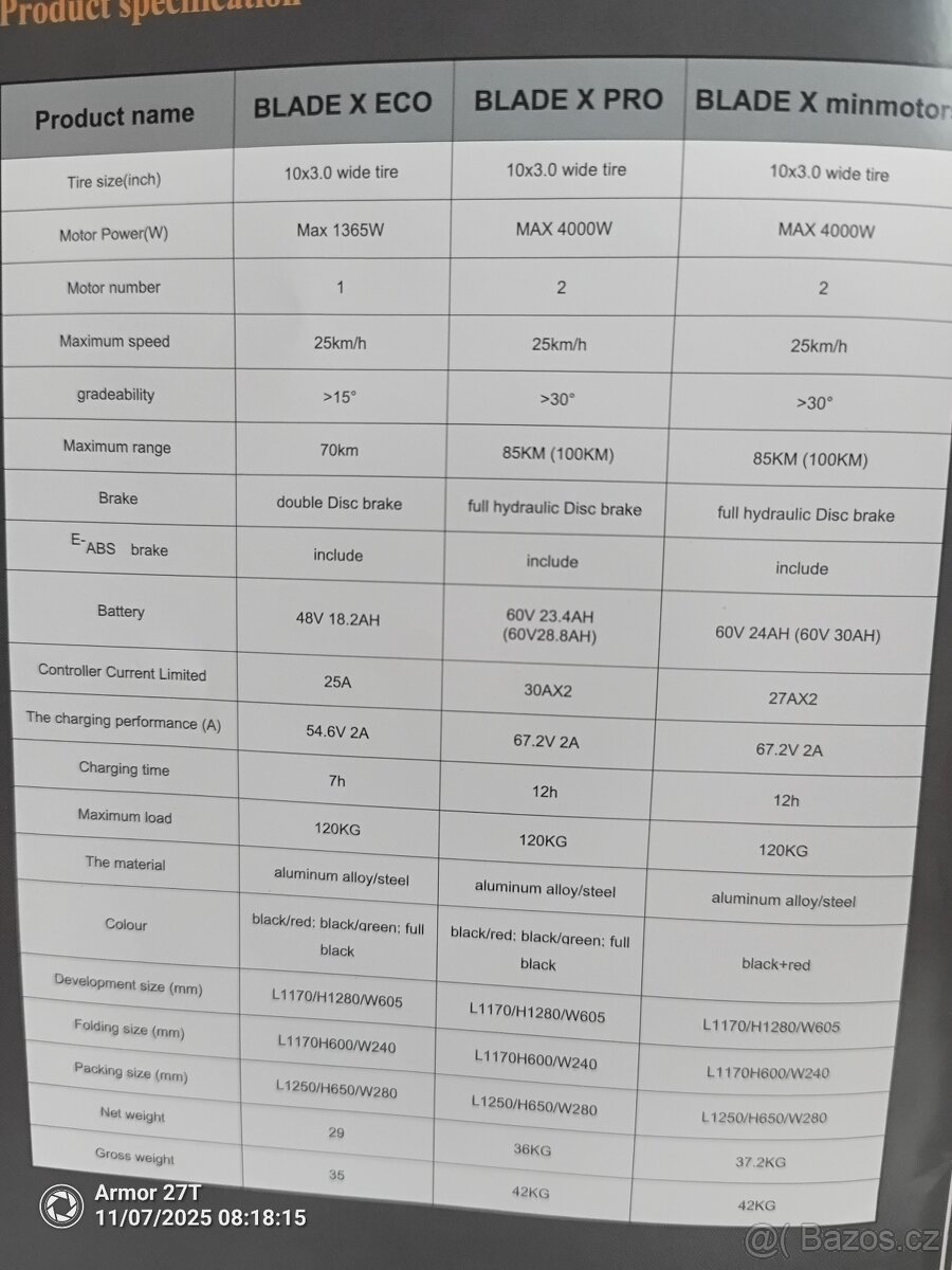 Koloběžka Teverun Blade X minimotors - 6