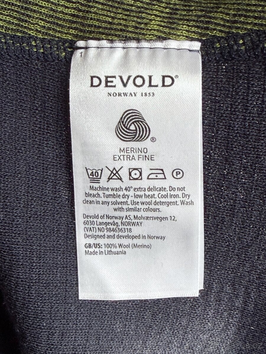 Nové merino tričko Devold Islender Merino 210 Shirt Man - 6