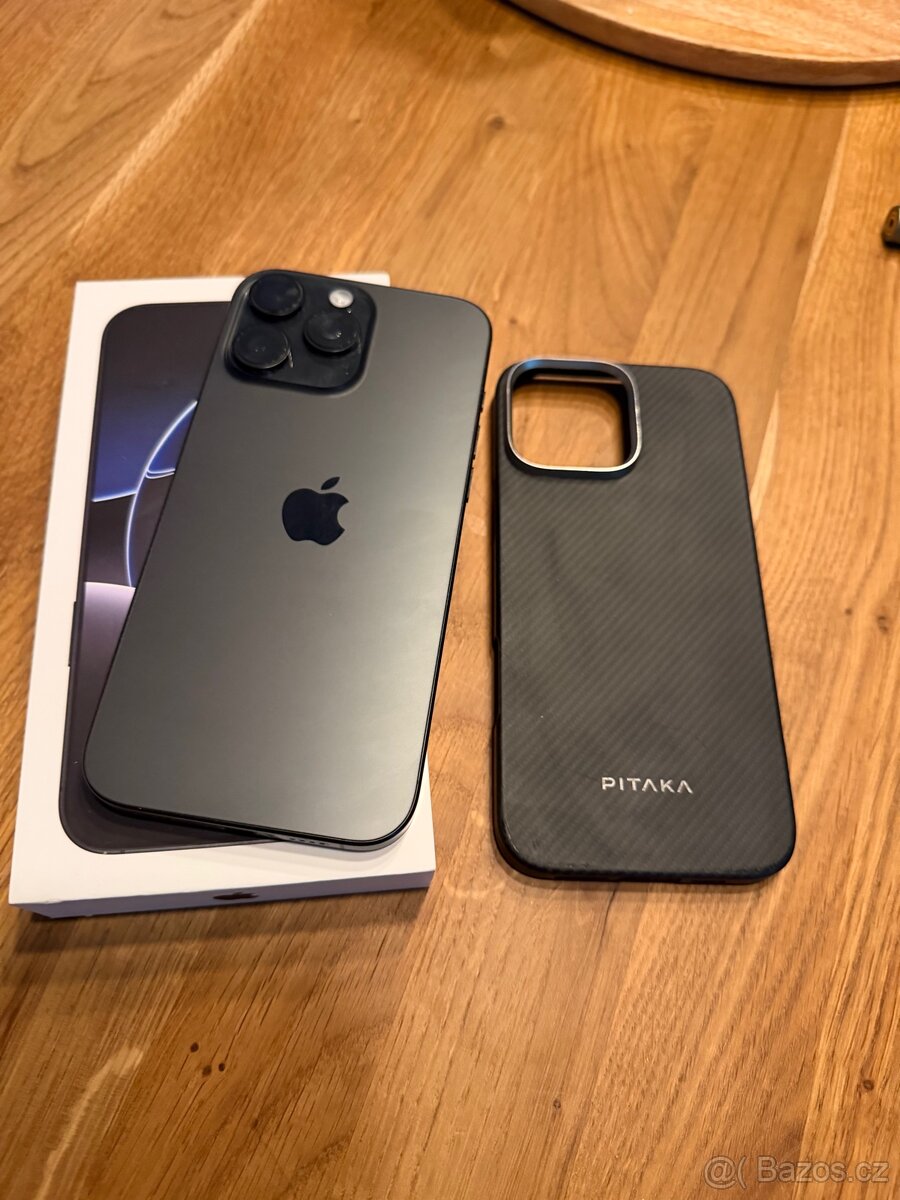 IPhone 16 Pro Max 256gb, black titan. Kapacita baterie 95% - 6