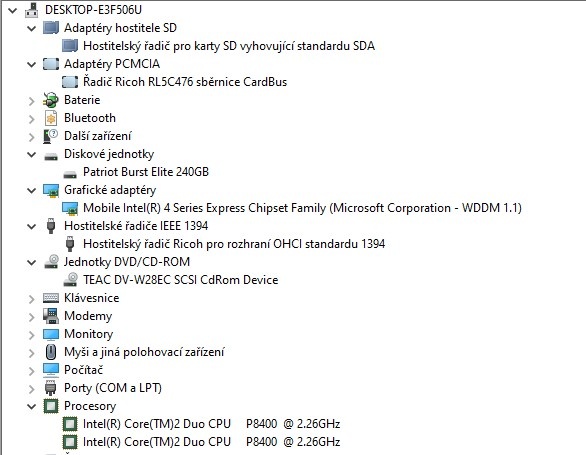 Odolný Panasonic Toughbook CF-52,CPU P8400,SSD 240GB,RAM 4GB - 6
