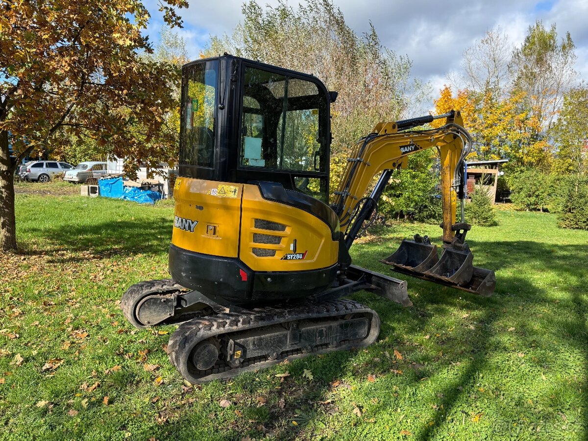 Sany sy26 Minibagr 2.8T + 3x lžíce - 6