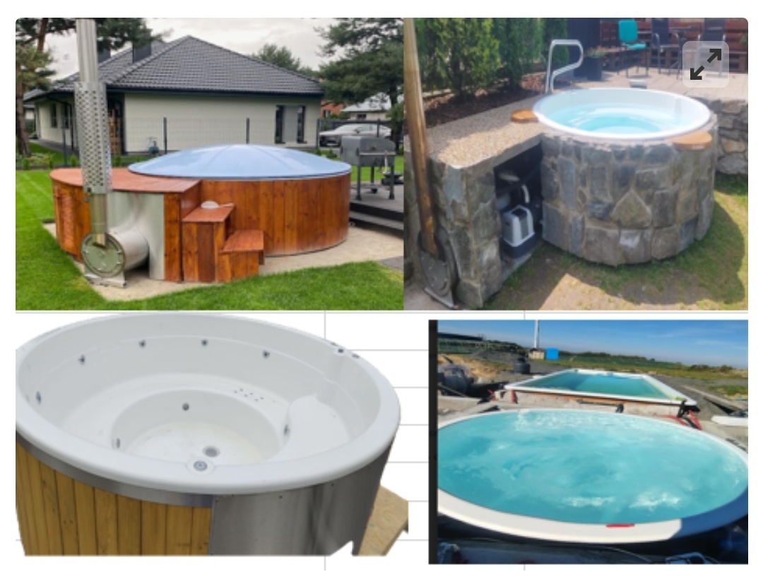 malý bazén, vířivka , koupací sud - 6