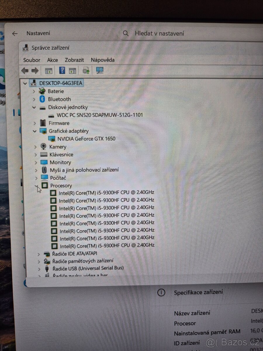 Herní notebook Lenovo ideapad Gaming L340 - 6