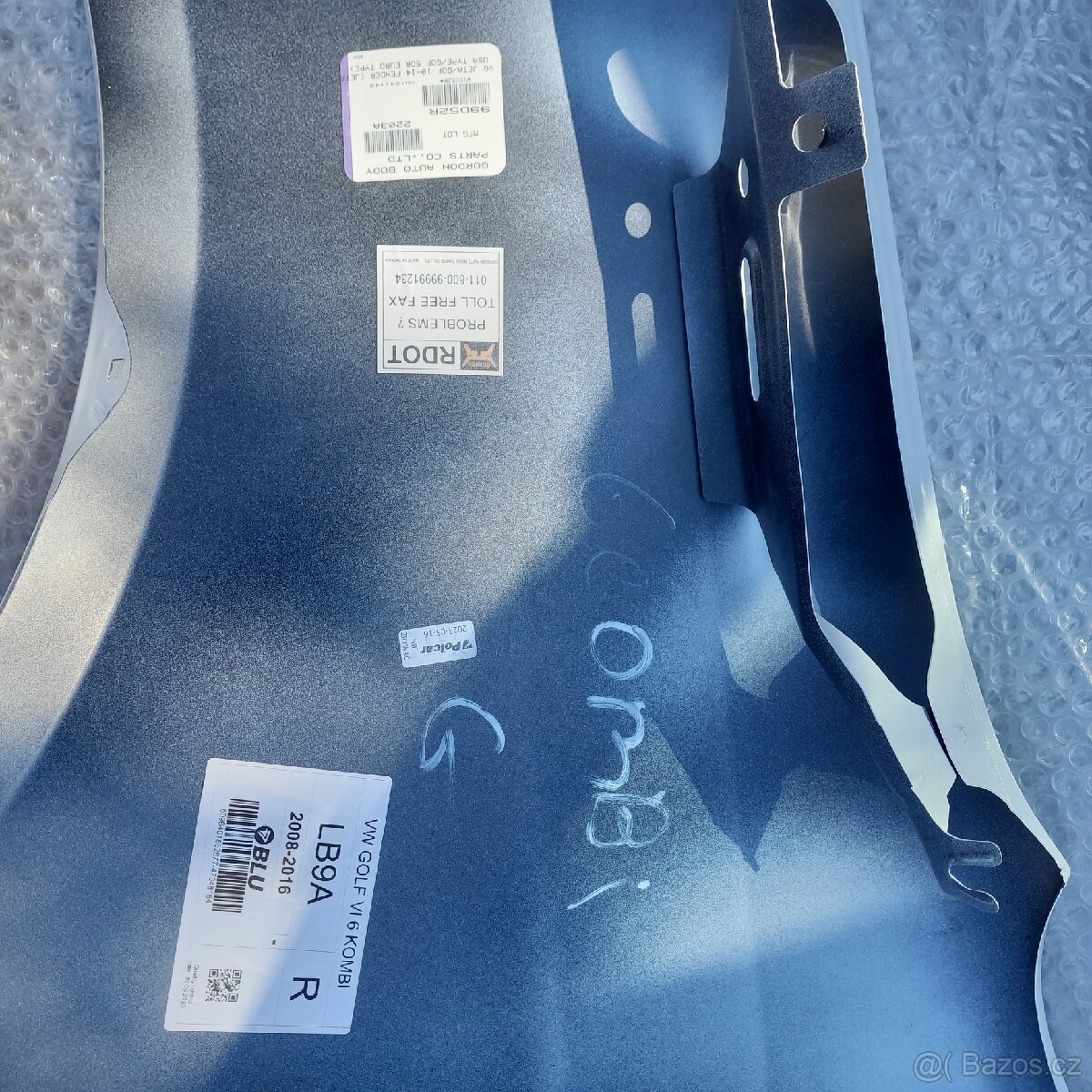 Blatník VW GOLF VI 6, PRAVÝ NOVÝ - 6