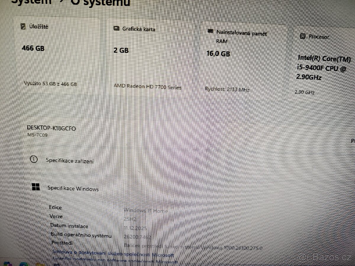 Starší herní počítač s Windows 11, i5, 16GB a 500GB SSD - 6