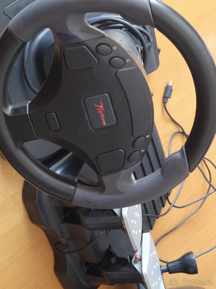 Herní volant x2 s pedály a řadicí pákou - 6