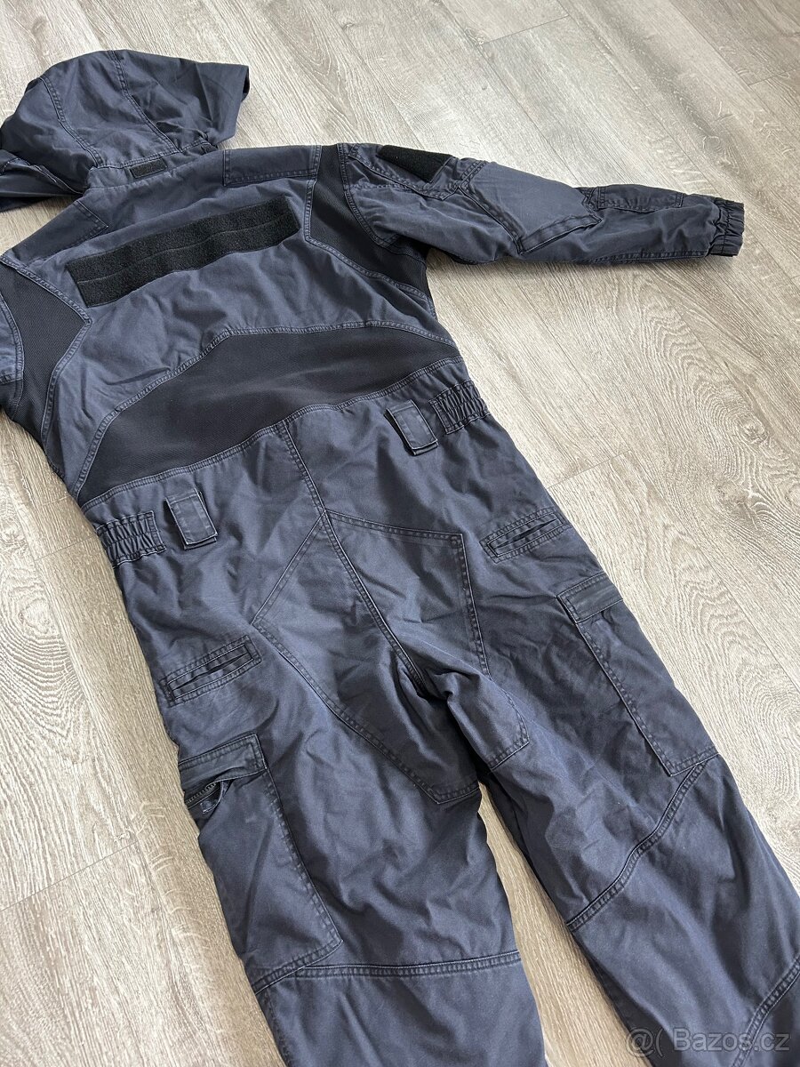 Kombinéza černá, zimní, pouze vypraná - 6