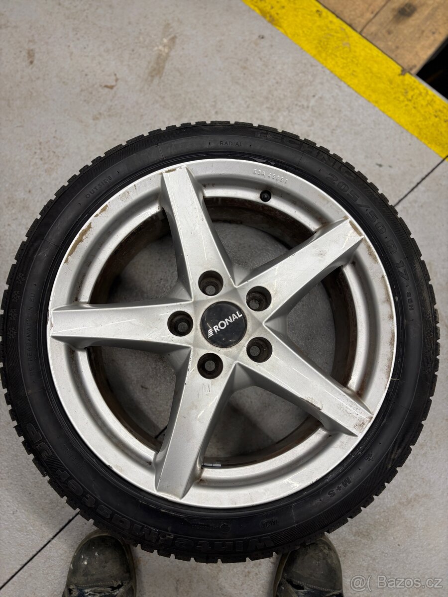 ALU kola 5x120 zimní pneu - 6