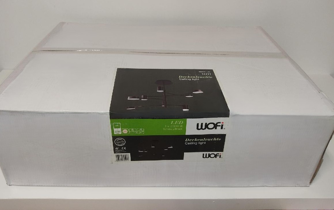 Lustr na tyči WARIS LED zn. Wofi S Černý 2 roky záruka - 6