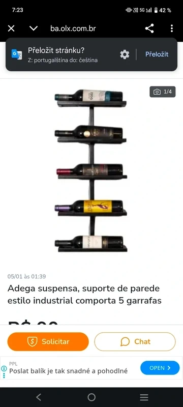 Nástěnné regály na víno - 6