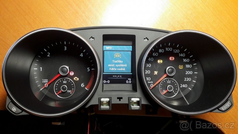 Budíky Golf 6 5K0920883 barevný maxidot - 6