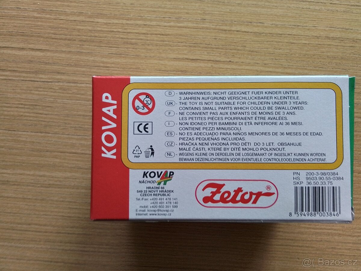 KOVAP Zetor 25 - Legendární plechový traktor - NOVÝ - 6