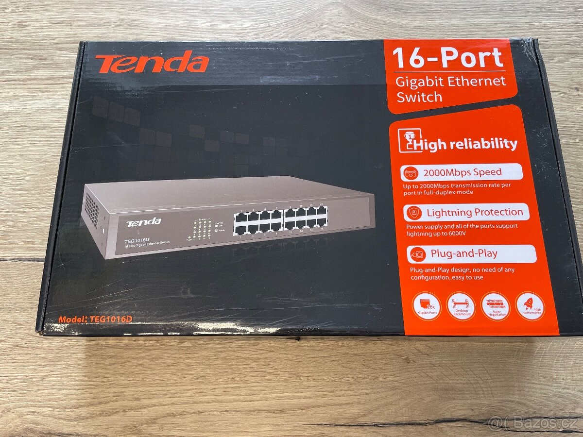 Switch Tenda TEG1016D, 16-Port - 6