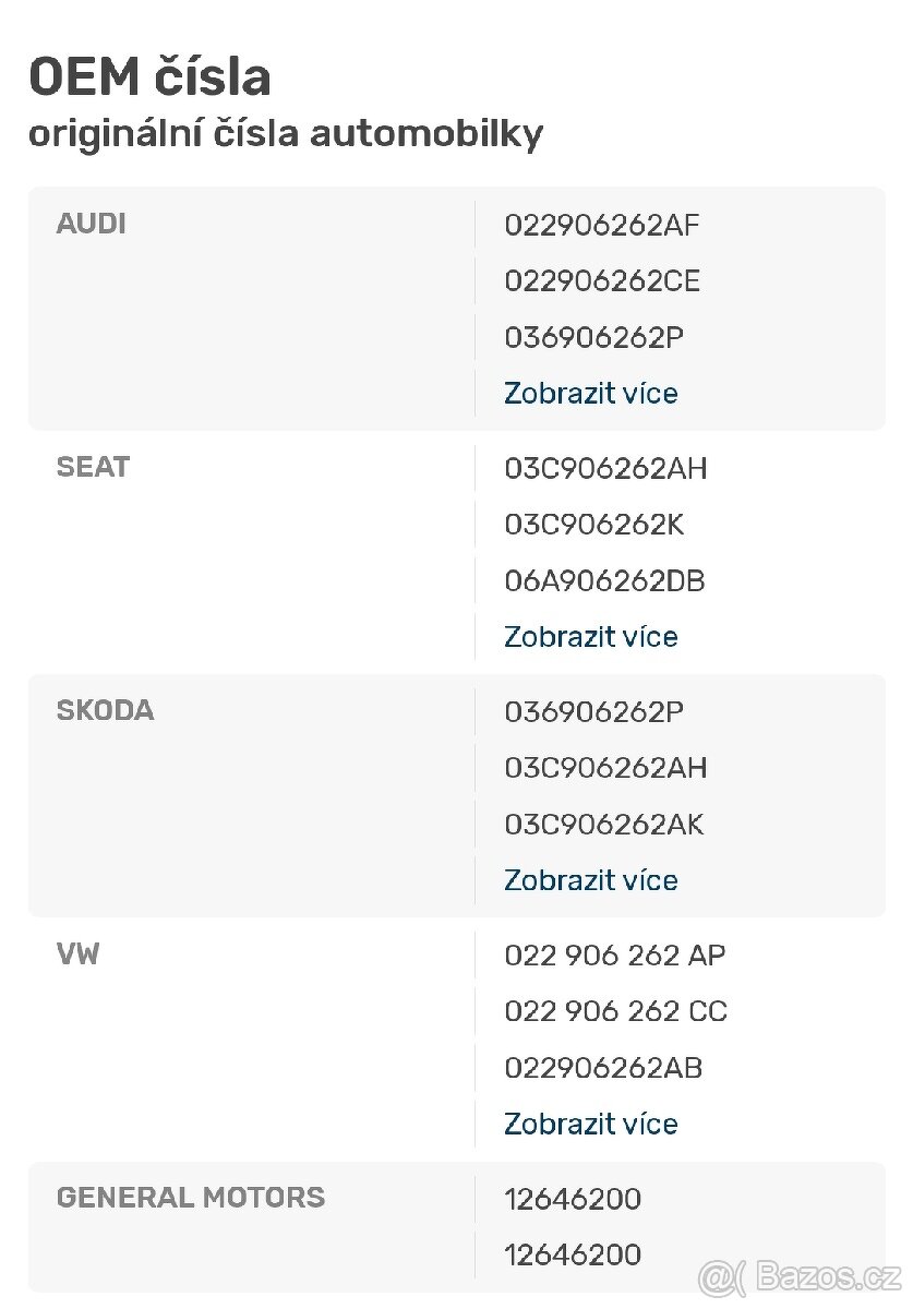 VW Audi Lambda sonda DELPHI ES20365-12B1 - 6