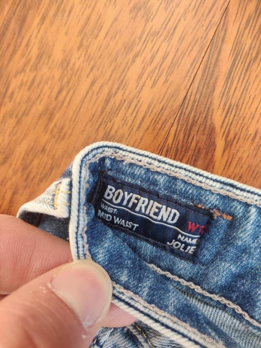 Dámské rifle Pepe Jeans – Boyfriend střih – JOLIE – míry viz - 6