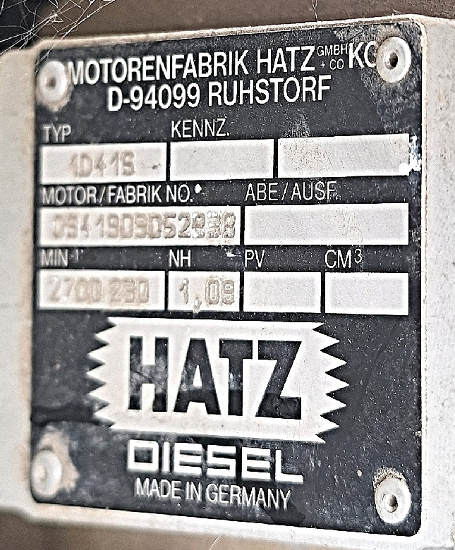 Prodám diesel motor HATZ 1D41S (SUPRA) - 6