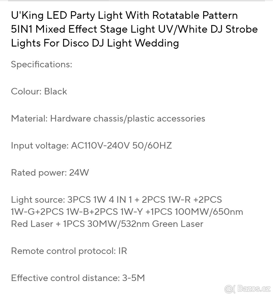 Mini větelný efekt 5in1 - 6
