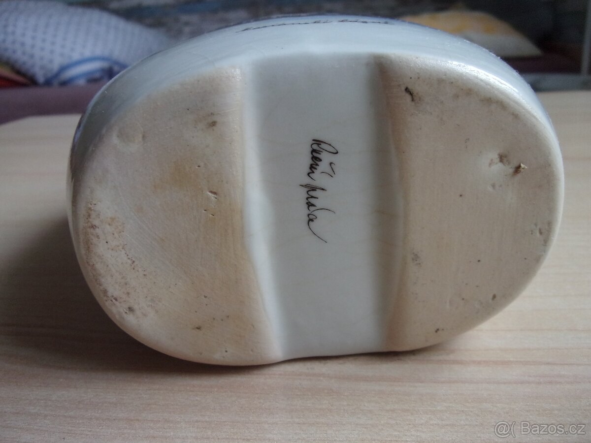 STARÁ VELKÁ PORCELÁNOVÁ PLACATKA - MARIÁNSKÉ LÁZNĚ - 6