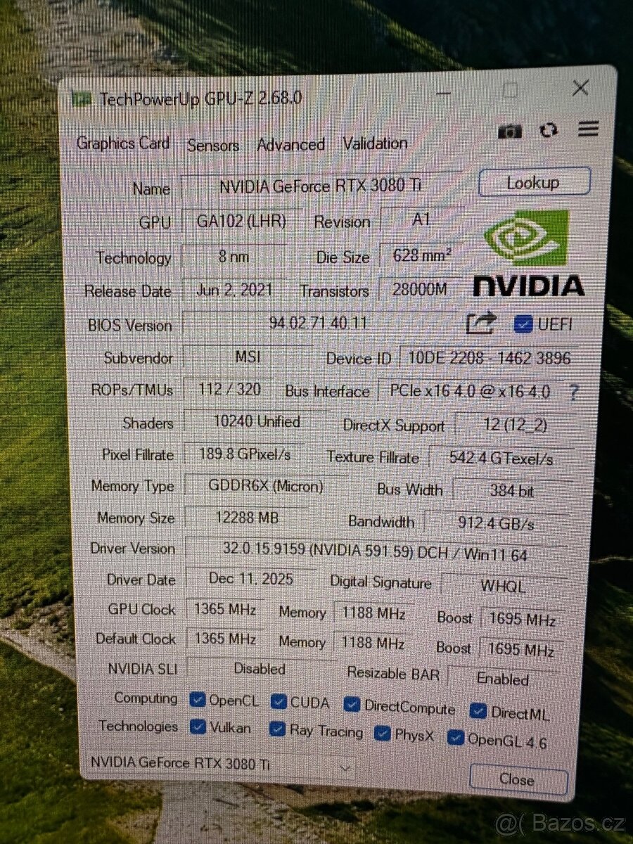 Herní PC RTX 3080 Ti Intel ULTRA 235 32gb DDR5 1tb ssd - 6