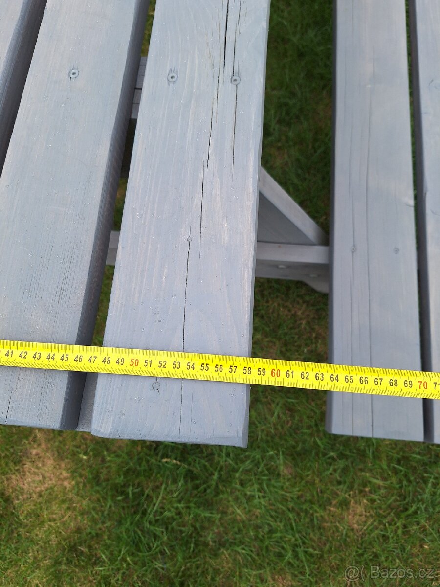 Zahradní lavice - pivní set 200 cm - 6