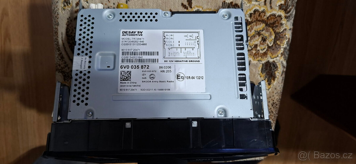 Autorádio BLUES Škoda fabia 3 - 6