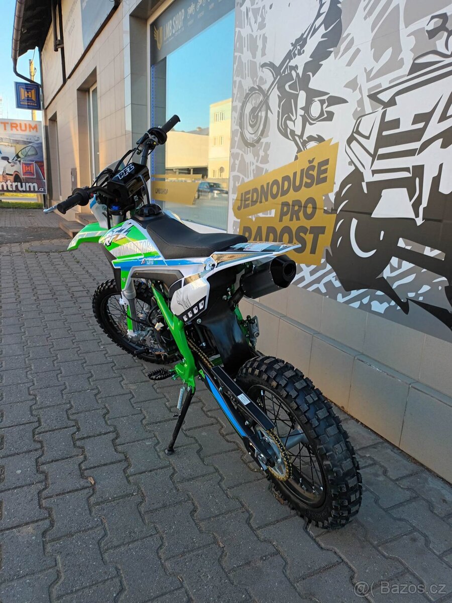 Pitbike Thunder 125cc 17x14 E-start zelená - 6