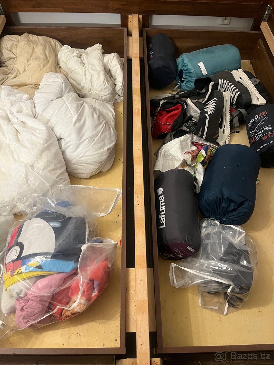 Postel z masivu s úložným místem - Dub - 6