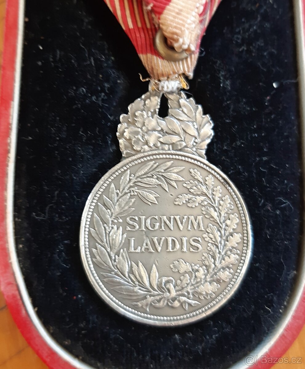 RU Ag signum laudis v etui, Karel I.,stříbro - 6