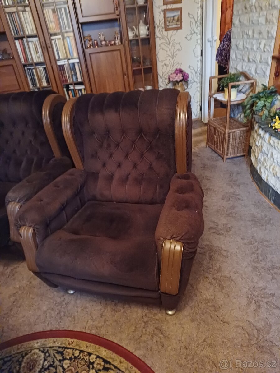 Sedací souprava - gauč + 2 křesla - 6