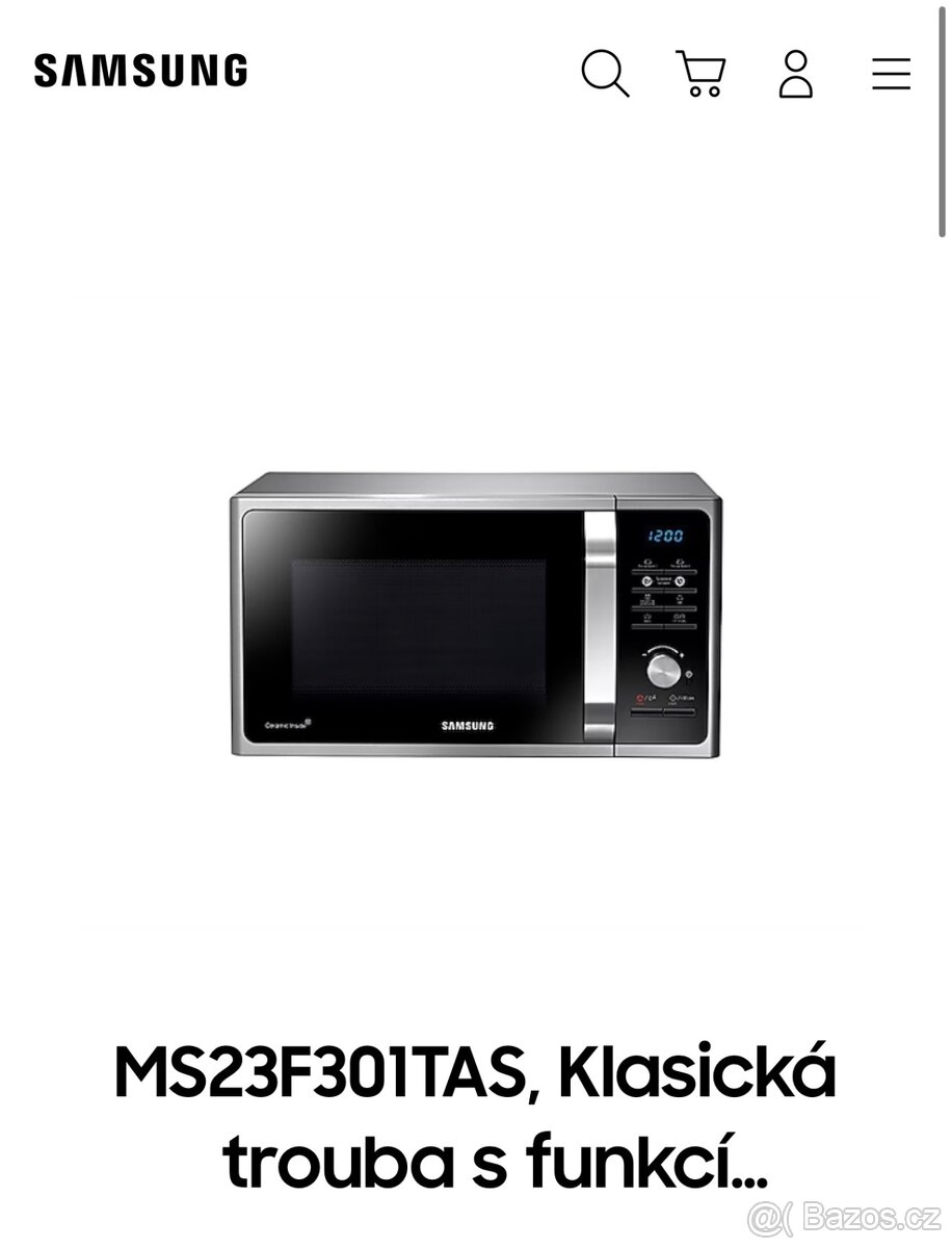 Mikrovlnná trouba Samsung MS23F301TAS - 6