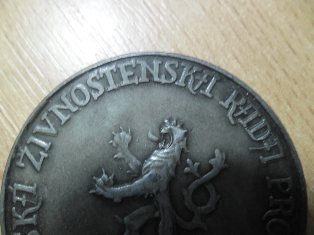 medaile - zemská živnostenská rada pro Čechy 1924 - 6