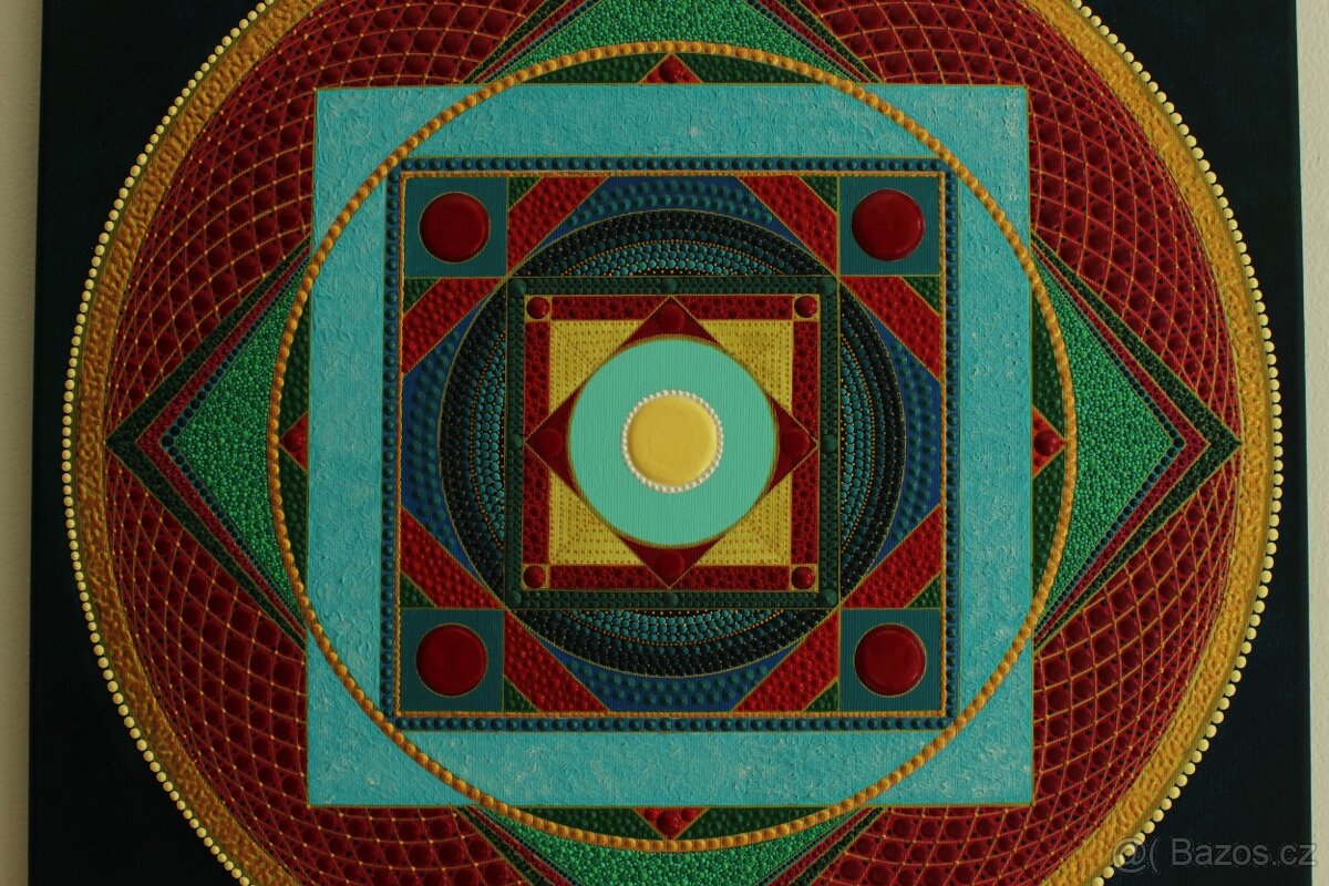 Obraz Mandala 50x50 posvátná geometrie - 6