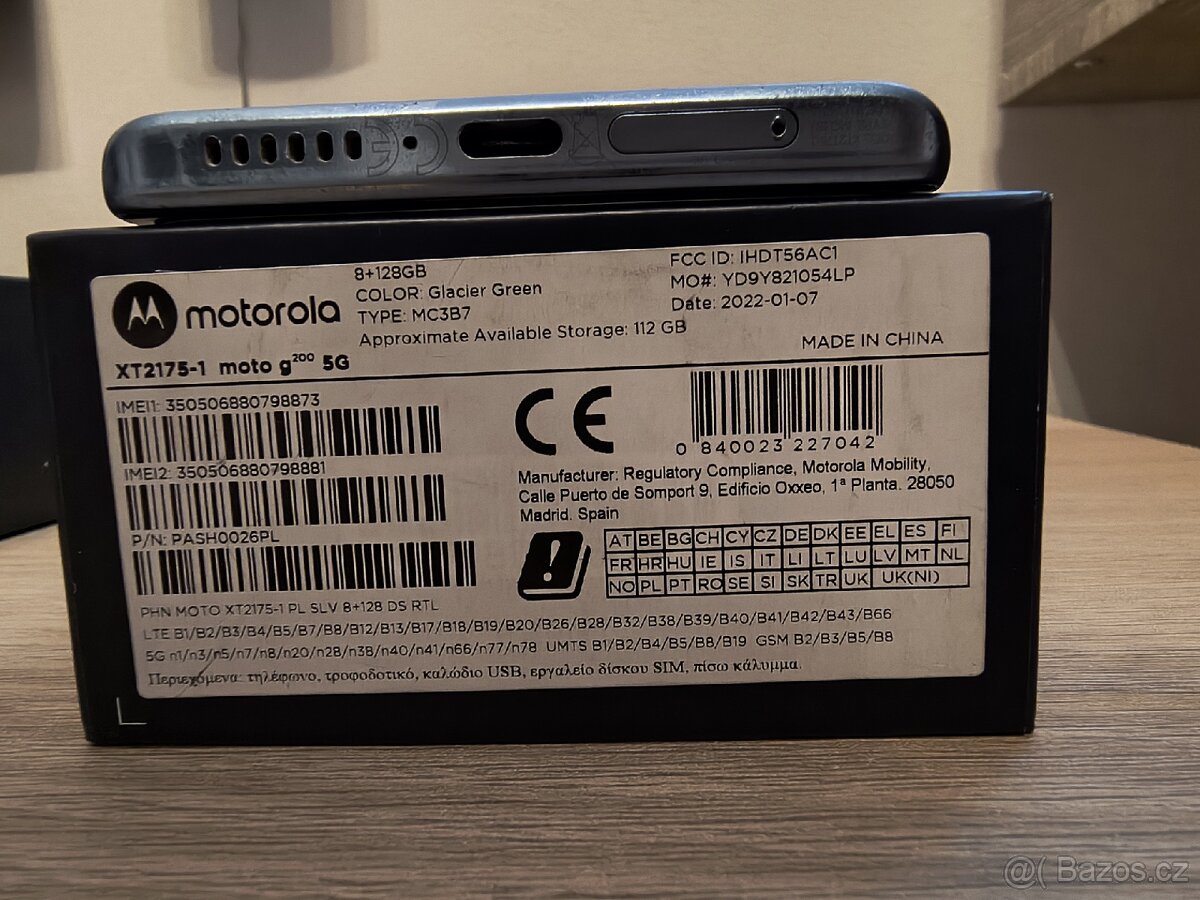 Motorola G200 5G Glacier Green - 6