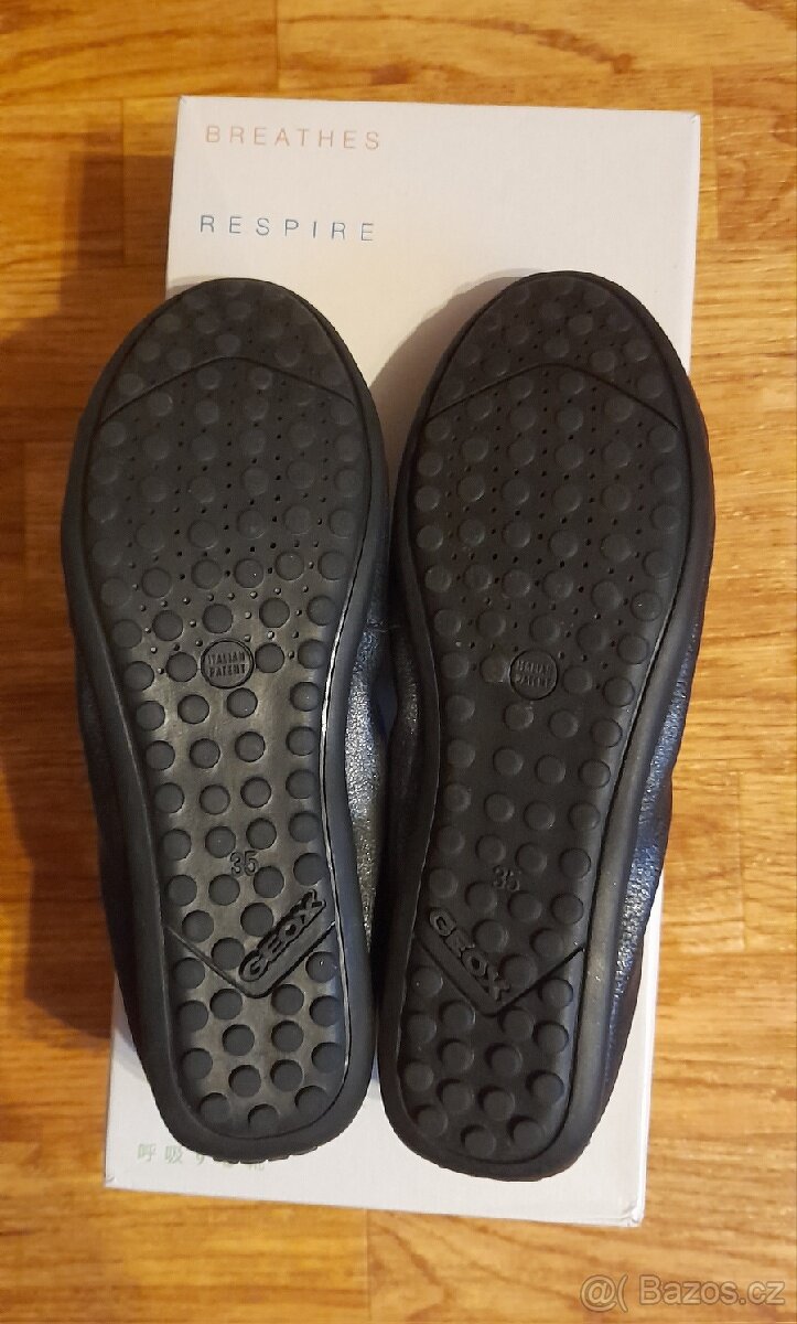 Nové dívčí kožené baleriny Geox respira v.35 - 6