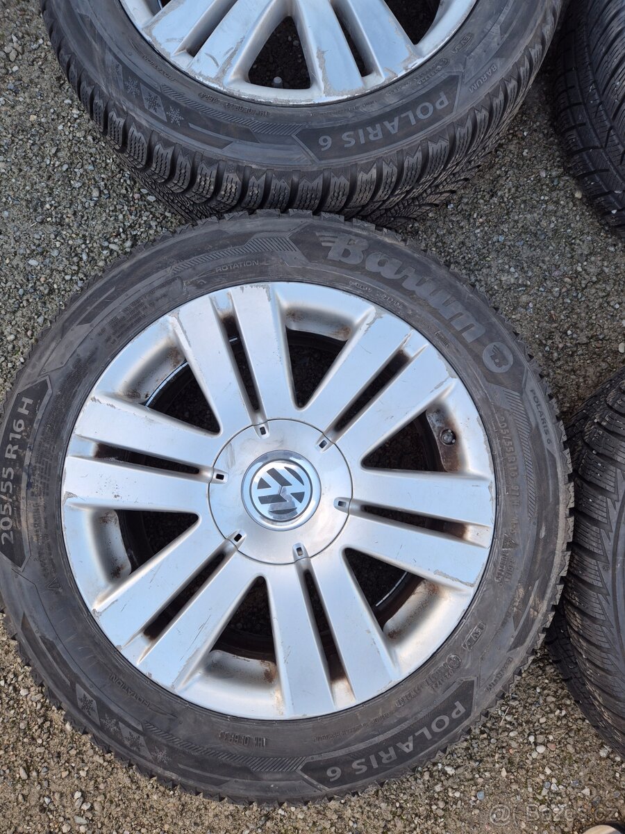 Zimní Alu Sada 5x112R16,Barum Polaris 205/55R16 - 6