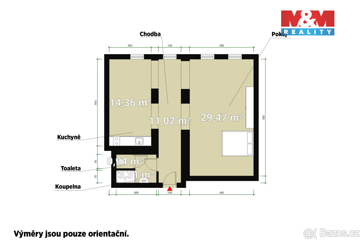 Prodej bytu 1+kk, 59 m², Plzeň, ul. Veleslavínova - 6