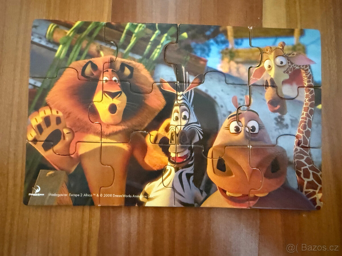 Dřevěné puzzle Madagaskar DreamWorks - 6