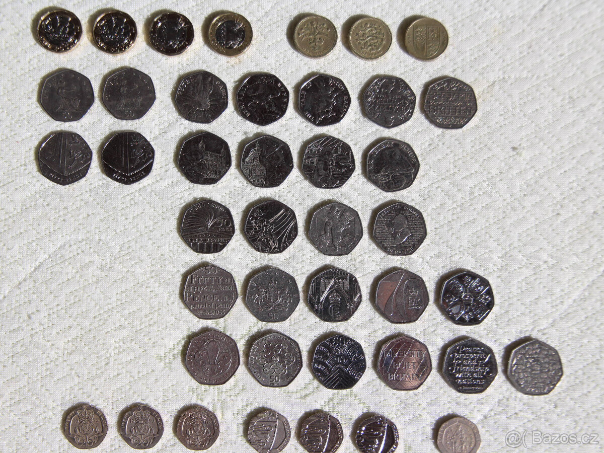 Prodám sbírku anglických mincí. - 6