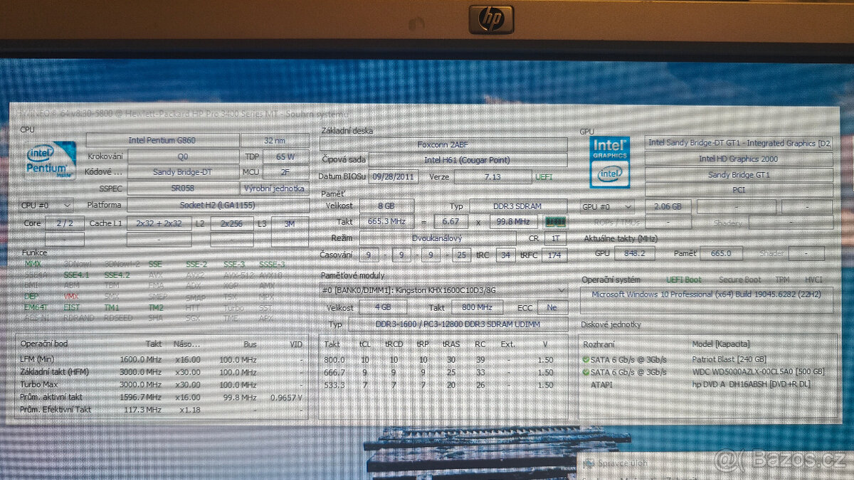 Počítač HP Pro 3400 Series MT - 6